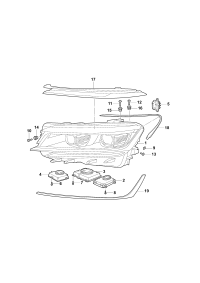 3ED941113A-LED HEADLIGHT/718 BOXTER