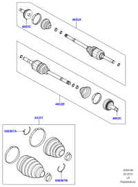 TDR500070-BOOT KIT STEERING GEAR
