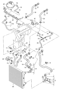1K0122051BG-Radiator hose