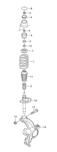 6R0413031E-SHOCK ABSORBER-FRRH-VW-TOUREG