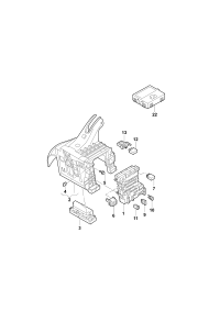 5Q0937615C-Bracket, fuse