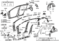61023F4040-PILLAR SUB-ASSY, FRONT BODY, INNER RH