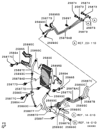 MR486670-TUBE,T/M OIL COOLER