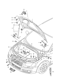 8P0823302B-LOCK ASSY, BONNET