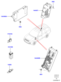 LR041256-BLOCK,MAIN FUSE