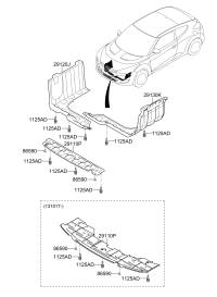 291102V600-PNL ASSY-UNDER COVER