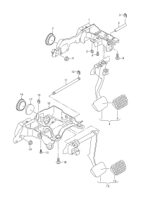 8W1723117B-Bracket, pedal