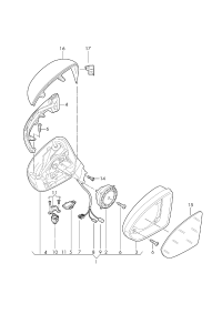 L3G0857538HGRU-Mirror cover