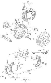 Plate comp., brake