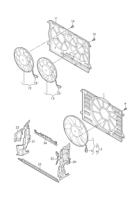 8W0121207A-Grommet, double fan