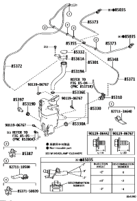 8538112410-NOZZLE SUB-ASSY, WASHER