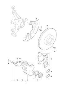 6R0615311-BRAKE DISC SHIELD/GOLF/A3