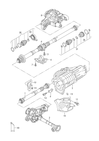 7P0521101Q-PORSCHE CAYENNE CARDAN SHAFT
