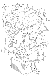 L1JD122073-RADIATOR HOSE/A3/GOLF/JETTA