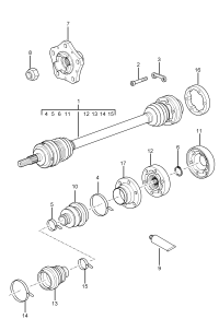 99733202441-Half shaft