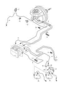 8W1614706R-Tube, from master cylinder to hydraulic unit