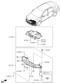 29110C1000-Pnl assy-under cover