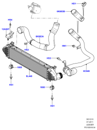 LR002589-RADIATOR HOSE W124/E200/E220