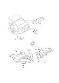 8W5945091G-LED taillight