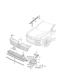 5NA853677H041-Grille, ventilation