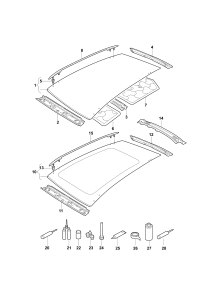 5NL817101D-Models for panorama roof mounting##