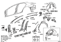 6173106220-PANEL, ROOF SIDE, INNER RH