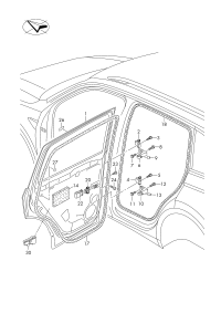 5NA833055J-Door fit as needed: adjust with a tool