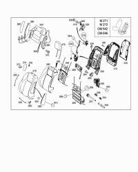 2049101934-Frame assy-seat back