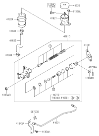 416102D100-CYLINDER ASSY-CLUTCH MASTER
