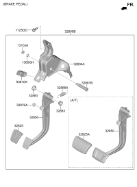 32800F9100-PEDAL ASSY-BRAKE
