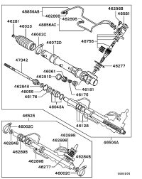 MR297971-BELLOWS,STEERING GEAR
