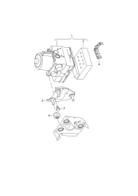 BRACKET/PASSAT CC/TIGUAN/Q3