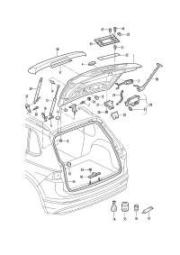 5NA827025K-Rear hatch cover: