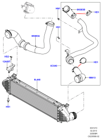 LR024304-RADIATOR HOSE W124/E200/E220