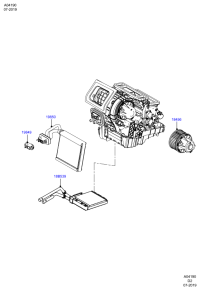 BV6N19850CA-EVAPORATOR ASSY-COOLER