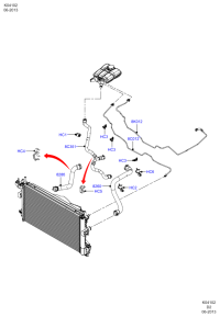 8V618260BD-HOSE ASSY-EGR COOLER,OUT
