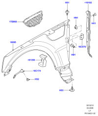 JAK500220LEP-GRILLE ASSY-REAR COOLER,OUTLET