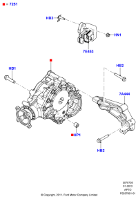 7T4Z7A444D-BRACKET,HARNESS