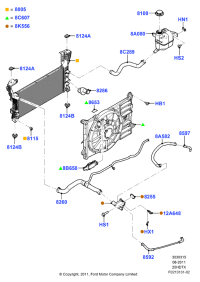 CT4Z8C289A-HOSE ASSY-EGR COOLER,OUT