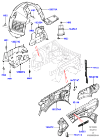 LR018353-REINF ASSY-RAD CORE UPR
