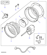 AMR3247-Headlamp assembly-front lighting