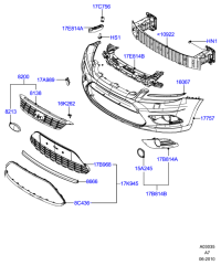 8M5117E778AE-REINF ASSY-RAD CORE UPR