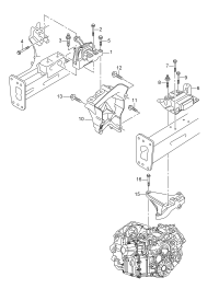 5QD199555C-MOUNTING-GEARBOX/E38/740