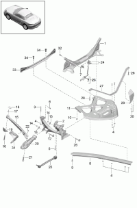 982505099C-RAIL-ROOF SIDE INR,RH