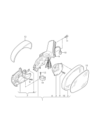 7N1857507E-Cover, outer mirror