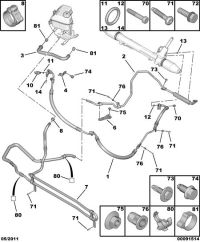 4014NH-Hose, power steering high pressure