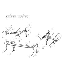 4017007200-Member assy-front suspension