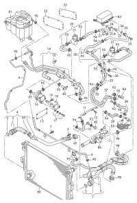 7P6122101M-RADIATOR HOSE/A3/GOLF/JETTA