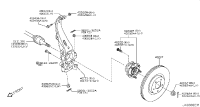 400141CA0A-KNUCKLE, STEERING, RH