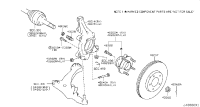 400151JA1A-KNUCKLE, STEERING, LH